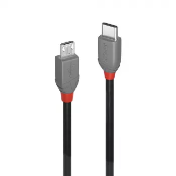 Lindy 1m USB 2.0 Type-C naar Micro-B-kabel, Anthra Line