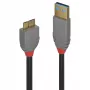 Lindy 3m USB 3.2 Type-A naar Micro-B-kabel, 5Gbit/s, Anthra Line