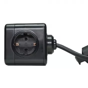 Microconnect GRUCUBE2USB-B3 stroomverlenging 3 m 3 AC-stopcontacten binnen zwart