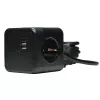 Microconnect GRUCUBE2USB-B3 stroomverlenging 3 m 3 AC-stopcontacten binnen zwart