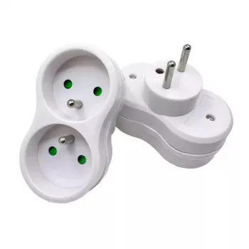 Microconnect Plug EU 1+2FRW MicroConnect stroomadapter