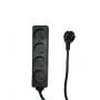 Microconnect MC-PS040150FRB stroomverlenging 1,5 m 4 AC-uitgangen binnen zwart