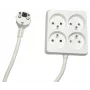 Microconnect MC-PSSQUARE040150FRW stroomverlenging 1,5 m 4 AC-stopcontacten binnen wit