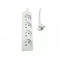 Stekkerdoos MicroConnect MC-PS040150FRW — 4-voudig, Franse Type-E-stopcontacten