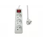 Stekkerdoos MicroConnect MC-PSOO030150FRW 3-voudig met individuele aan-/uitschakelaars