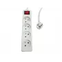 Stekkerdoos MicroConnect MC-PSOO040500FRW — 4-voudig met individuele aan-/uitschakelaars