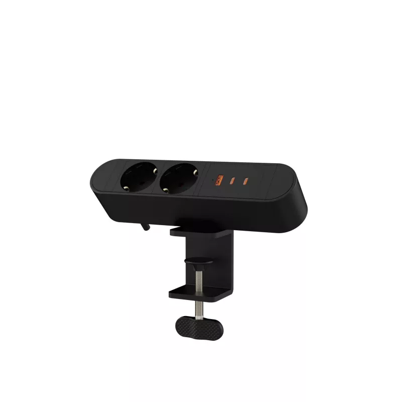Desktopstekkerdoos MicroConnect MC-MDPS-EU2-67W – 2 stopcontacten, 67 W totaalvermogen