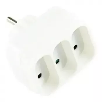 Power extension LOGON LPS140 — 3 AC-outlets, indoor, 18 A, wit