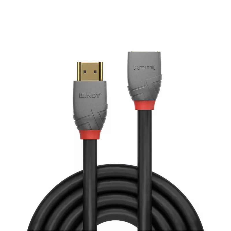 Lindy 0,5 m High Speed HDMI-verlengkabel, Anthra Line