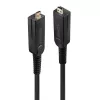 Lindy 70m glasvezel-hybride micro-HDMI 18G-kabel met afneembare HDMI- en DVI-stekkers