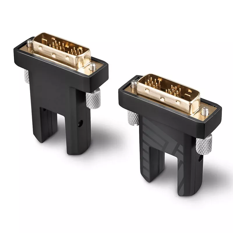 Lindy 70m glasvezel-hybride micro-HDMI 18G-kabel met afneembare HDMI- en DVI-stekkers