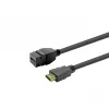 Keystone HDMI-female-inzet VivoLink PROKEYHDMIFM3B zwart — HDMI-aansluitmodule voor wandplaten en patchpanelen