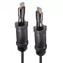 HDMI-kabel Lindy 38527 10 m HDMI Type-A stekker–stekker HDMI 2.1 48 Gbit/s vergulde contacten zwart