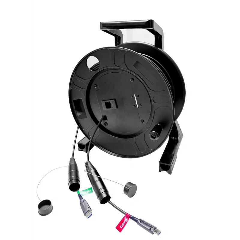 Vivolink PROHDMIOP100AM-DRUM HDMI-kabel 100 m HDMI Type-A (standaard) zwart