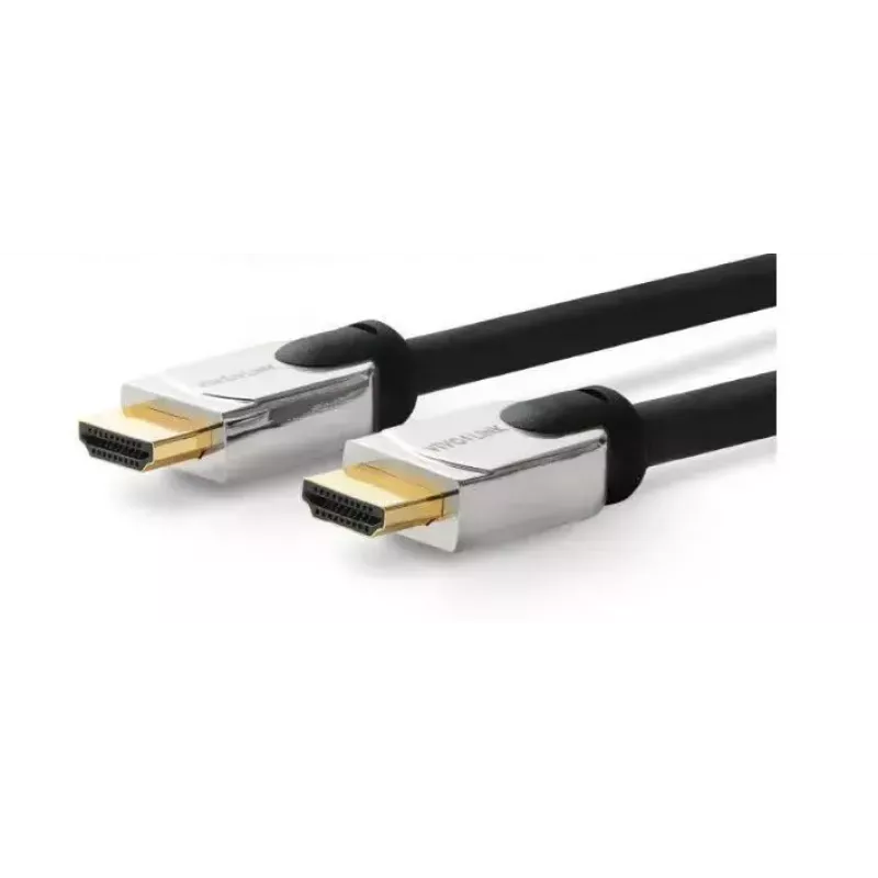Vivolink PROHDMIHDM12.5 PRO HDMI-kabel met metalen kop, HDMI type A, 12,5 m, zwart