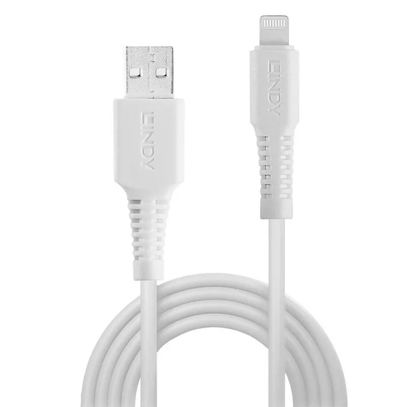 Lindy 1 m USB-naar-Lightning-kabel, wit