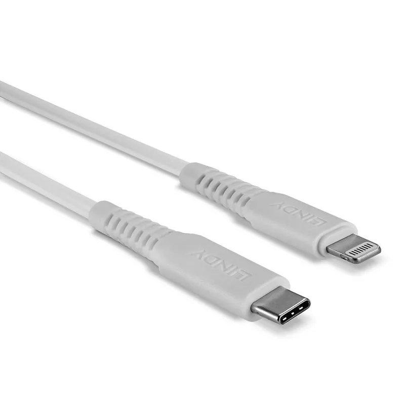 Lindy 2 m USB Type-C naar Lightning-kabel, wit