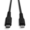 Lindy 1 m versterkte USB Type-C naar Lightning laad- en synchronisatiekabel