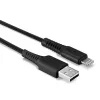 Lindy 3 m USB naar Lightning-kabel zwart