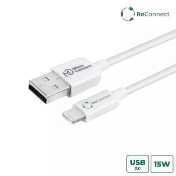 Microconnect ECO-LIGHTNING0.15 Lightning-kabel 0,15 m wit