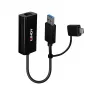 Lindy USB 3.2 Gen 1 Gigabit Ethernet-converter bekabeld USB Ethernet 5000 Mbit/s zwart