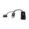 Lindy USB 3.2 Gen 1 Gigabit Ethernet-converter bekabeld USB Ethernet 5000 Mbit/s zwart