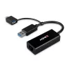 Lindy USB 3.2 Gen 1 Gigabit Ethernet-converter bekabeld USB Ethernet 5000 Mbit/s zwart