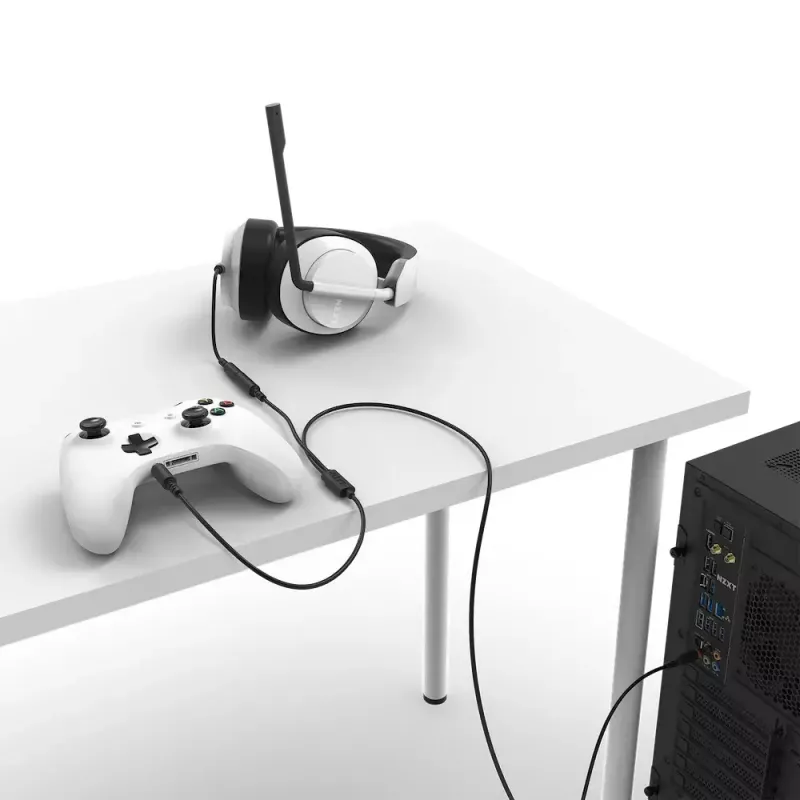 Audiokabel NZXT ST-ACCC1-WW 2 m 2x3,5 mm TRRS zwart