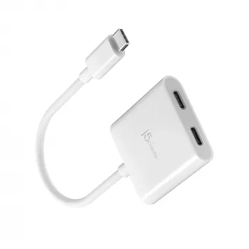USB-C naar dual-USB-C-adapter j5create JCA164-N 3840x2160 240Hz