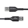 StarTech.com 30 cm USB-A naar USB-C laadkabel, laden & synchroniseren, 3A, USB 2.0, TPE-mantel – zwart USB-laadkabel