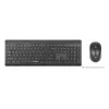Toetsenbord Manhattan 180771 draadloos QWERTY zwart muis inbegrepen