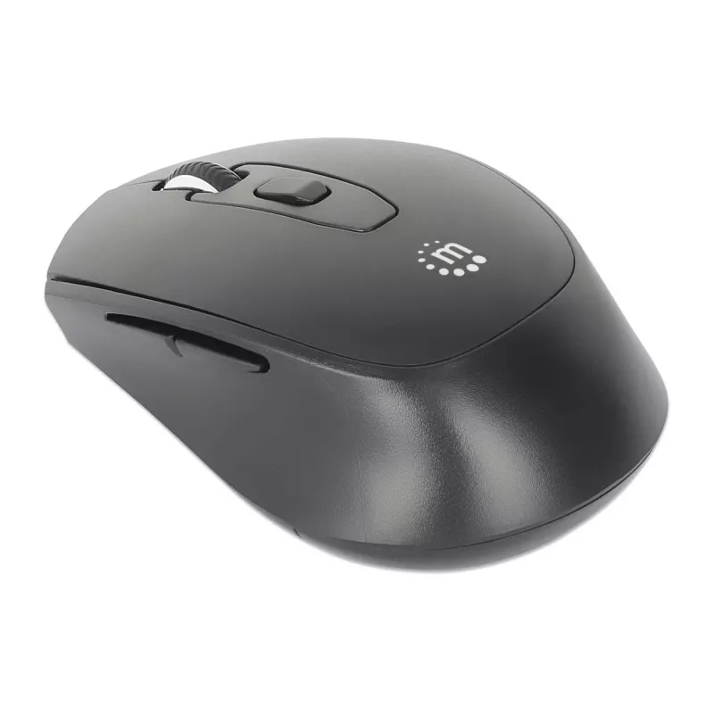 Manhattan MW6200 draadloze muis, USB-A-nano-ontvanger, zwart