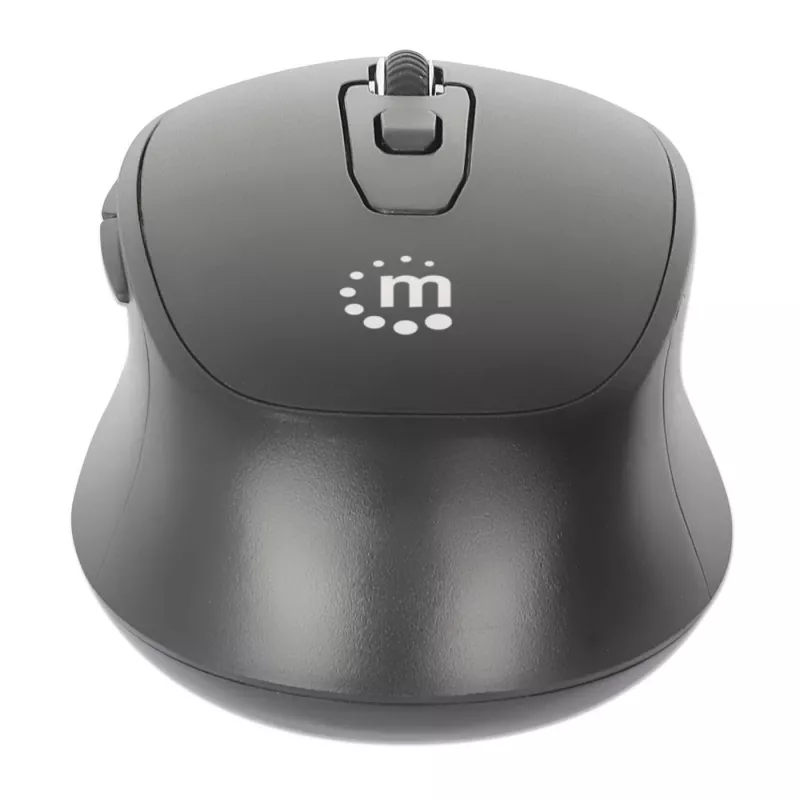 Manhattan MW6200 draadloze muis, USB-A-nano-ontvanger, zwart