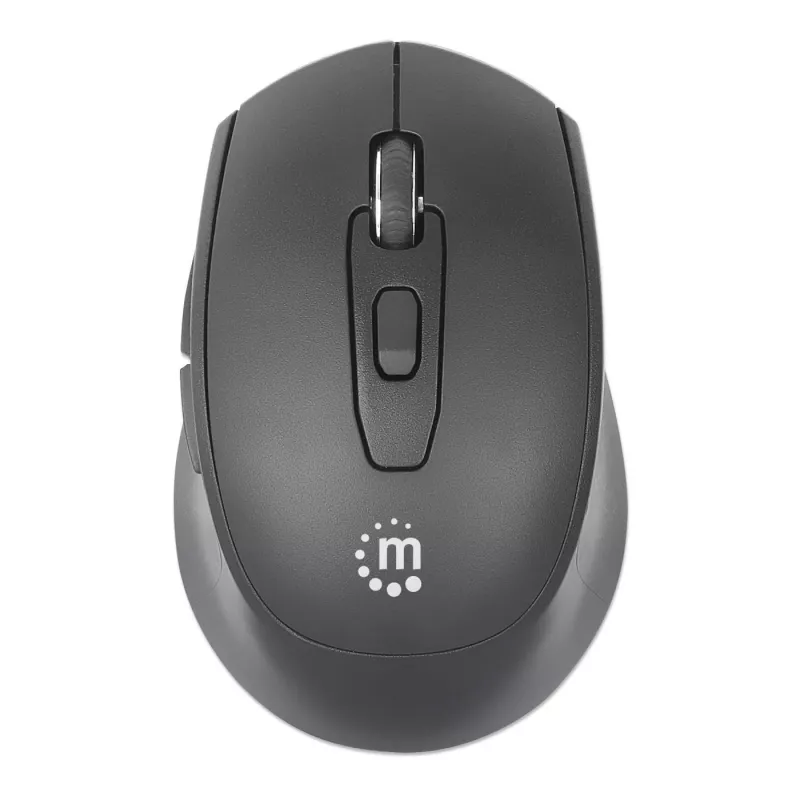 Manhattan MW6200 draadloze muis, USB-A-nano-ontvanger, zwart