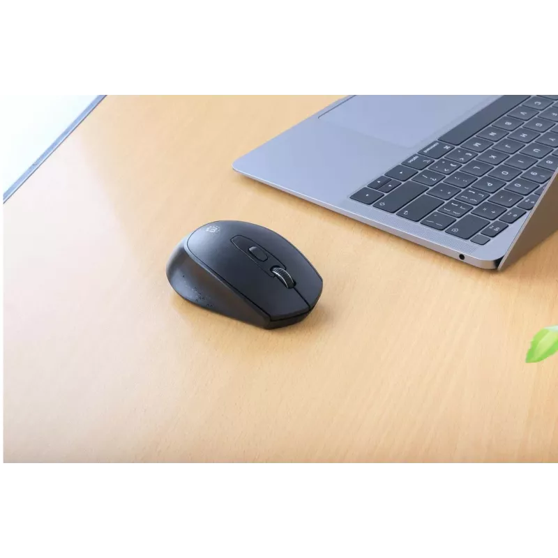 Manhattan MW6200 draadloze muis, USB-A-nano-ontvanger, zwart