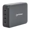 Oplader Manhattan vier USB-C PD-aansluitingen 140W per aansluiting 240W totaal