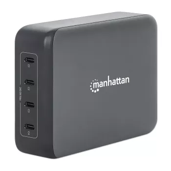 Oplader Manhattan vier USB-C PD-aansluitingen 140W per aansluiting 240W totaal