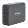 Oplader Manhattan vier USB-C PD-aansluitingen 140W per aansluiting 240W totaal