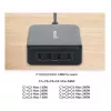 Oplader Manhattan vier USB-C PD-aansluitingen 140W per aansluiting 240W totaal