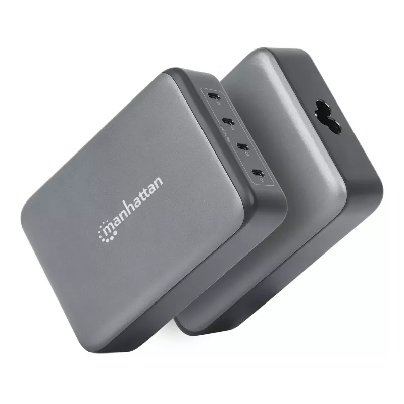 Oplader Manhattan vier USB-C PD-aansluitingen 140W per aansluiting 240W totaal