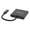 Multipoort-adapter Manhattan 154321 USB Type-C naar 2 HDMI USB-A Power Delivery 100 W