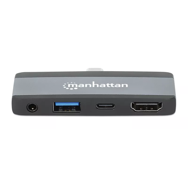 USB-C Travel Dock Manhattan 190404 4 poorten HDMI USB-A USB-C 3,5 mm