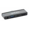 USB-C Travel Dock Manhattan 190404 4 poorten HDMI USB-A USB-C 3,5 mm