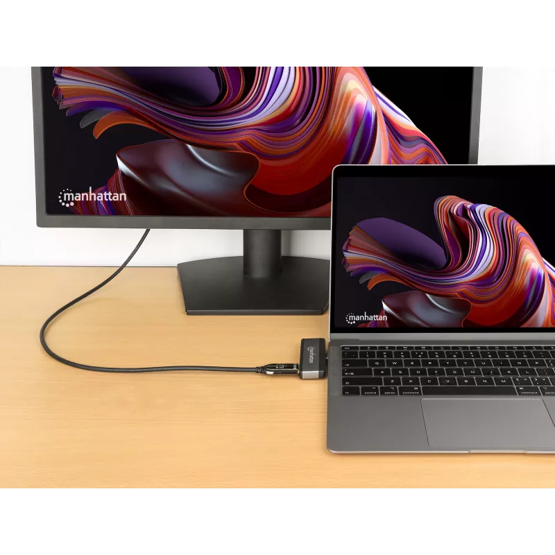 USB-C Travel Dock Manhattan 190404 4 poorten HDMI USB-A USB-C 3,5 mm