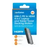 USB-C Travel Dock Manhattan 190404 4 poorten HDMI USB-A USB-C 3,5 mm