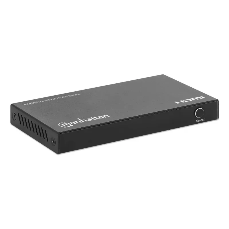 HDMI-switch 3x1 MANHATTAN 18G automatisch handmatig IR-afstandsbediening zwart