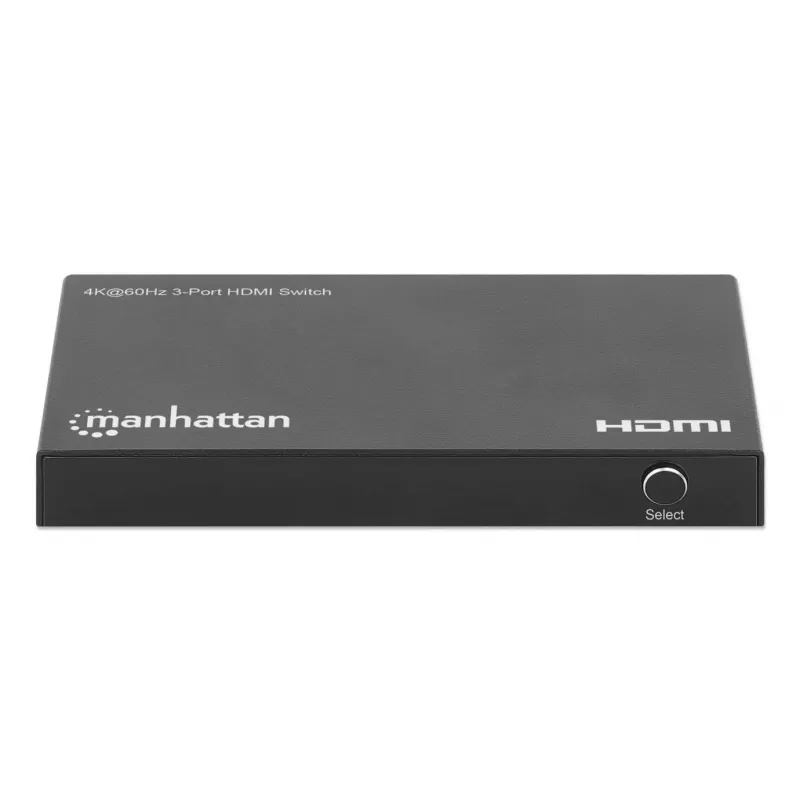 HDMI-switch 3x1 MANHATTAN 18G automatisch handmatig IR-afstandsbediening zwart