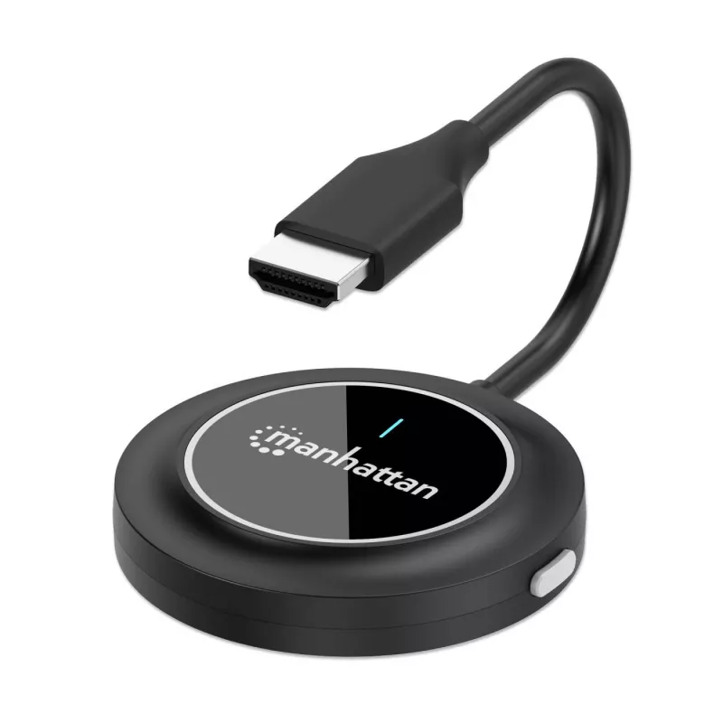 AV-zender Manhattan 208444 zwart 1920x1080 30m draadloos USB-C
