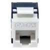 Equip 769227 Keystone-aansluiting Cat.6A, ongeschermd, gereedschapsloze LSA, wit, 8 st.