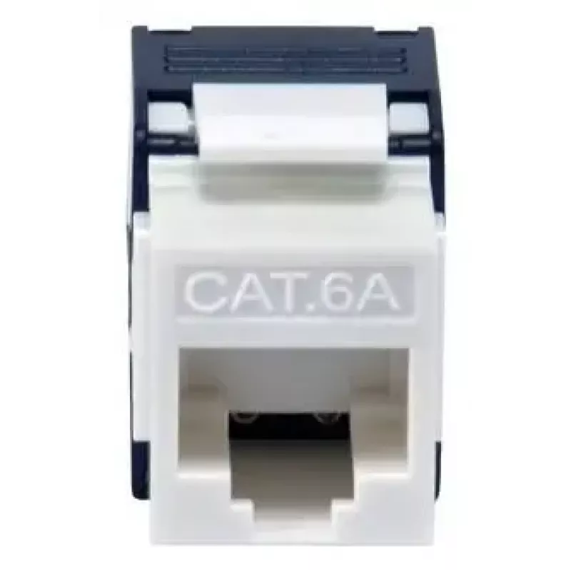 Equip 769227 Keystone-aansluiting Cat.6A, ongeschermd, gereedschapsloze LSA, wit, 8 st.